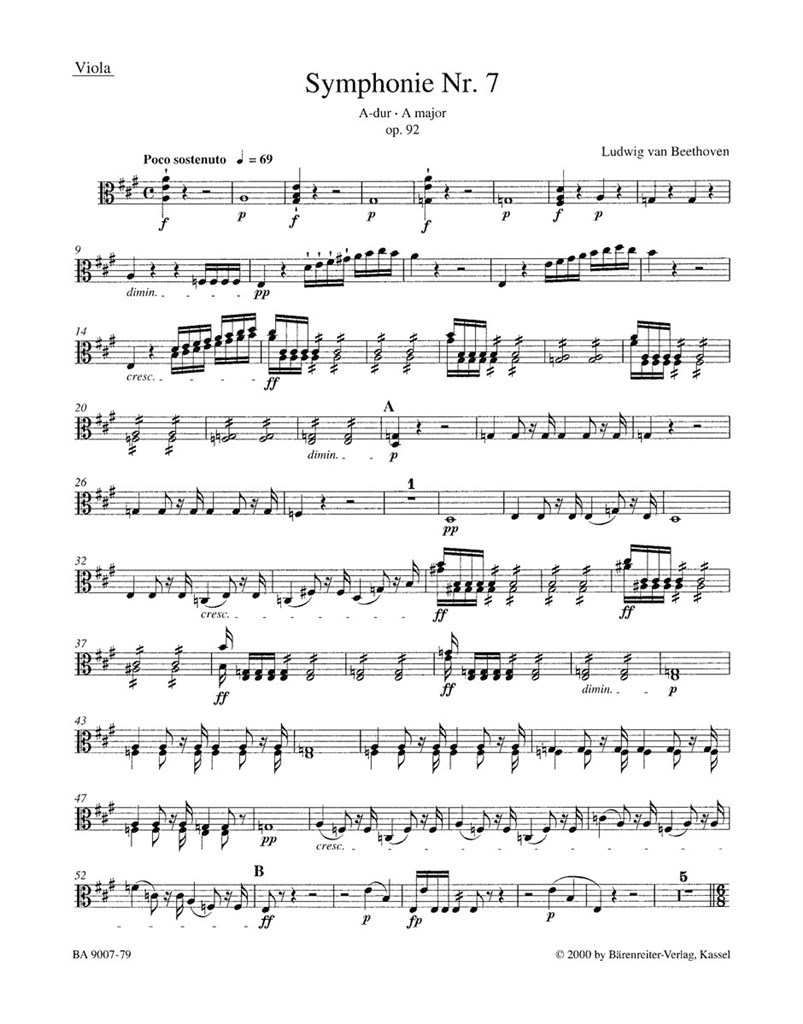 Symphony in A major No. 7